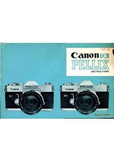 Canon Pellix manual. Camera Instructions.